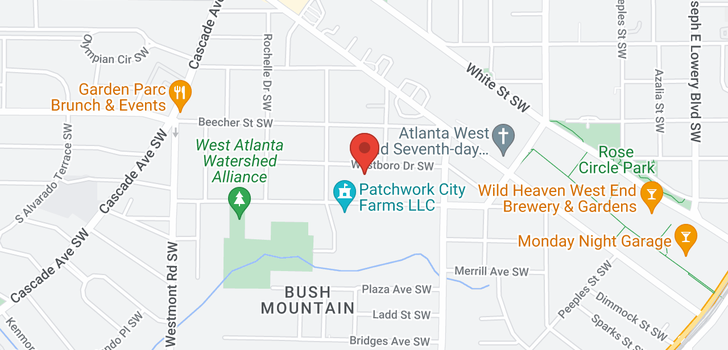 map of 1300 Westboro Drive SW